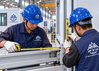 Component fitting in the Putian modular housing workshop