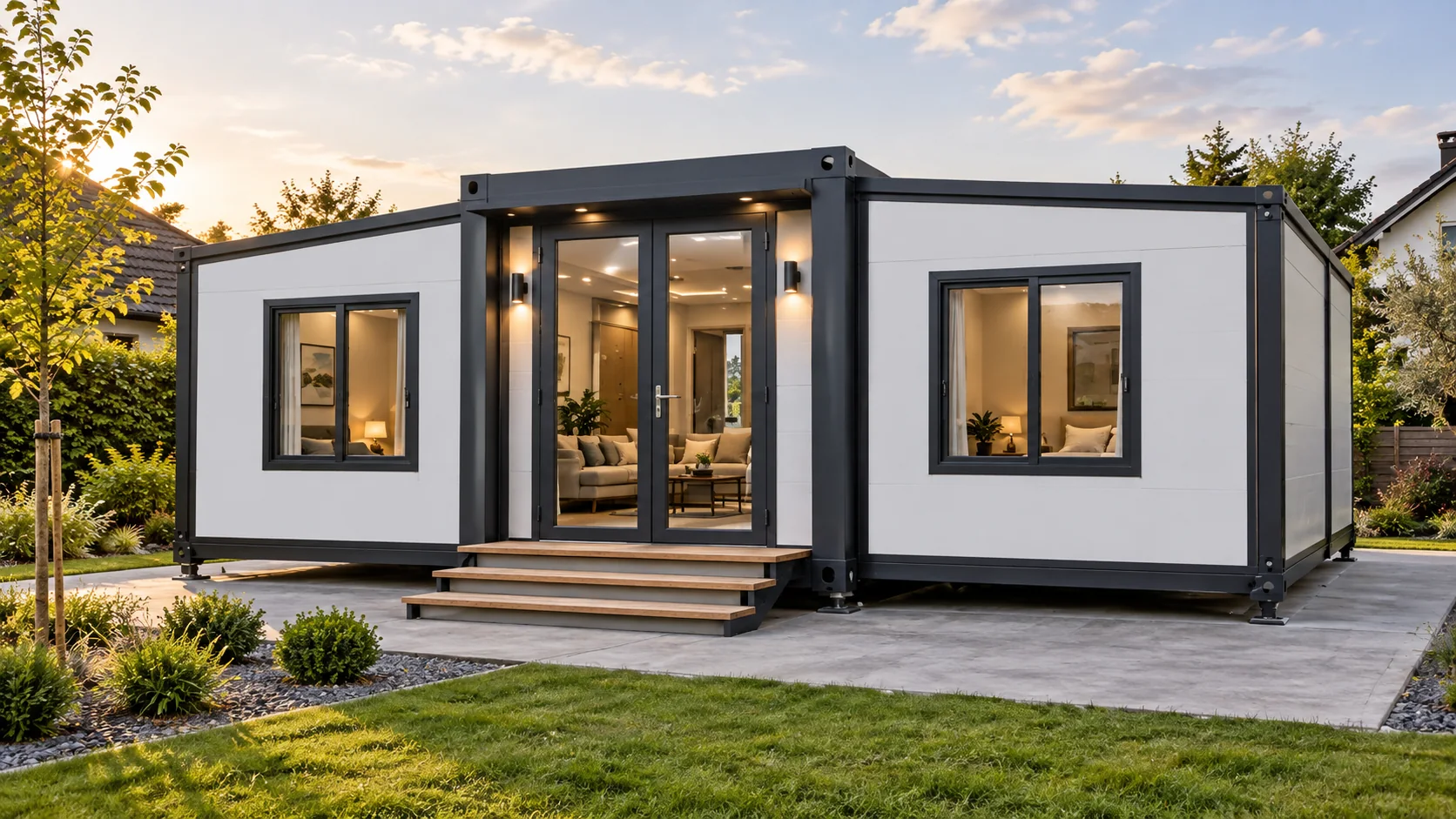 Double-Wing Expandable Container Houses project reference