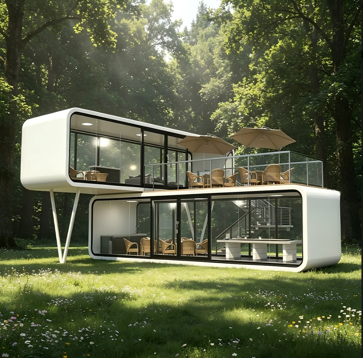 Space capsule modular guest house reference
