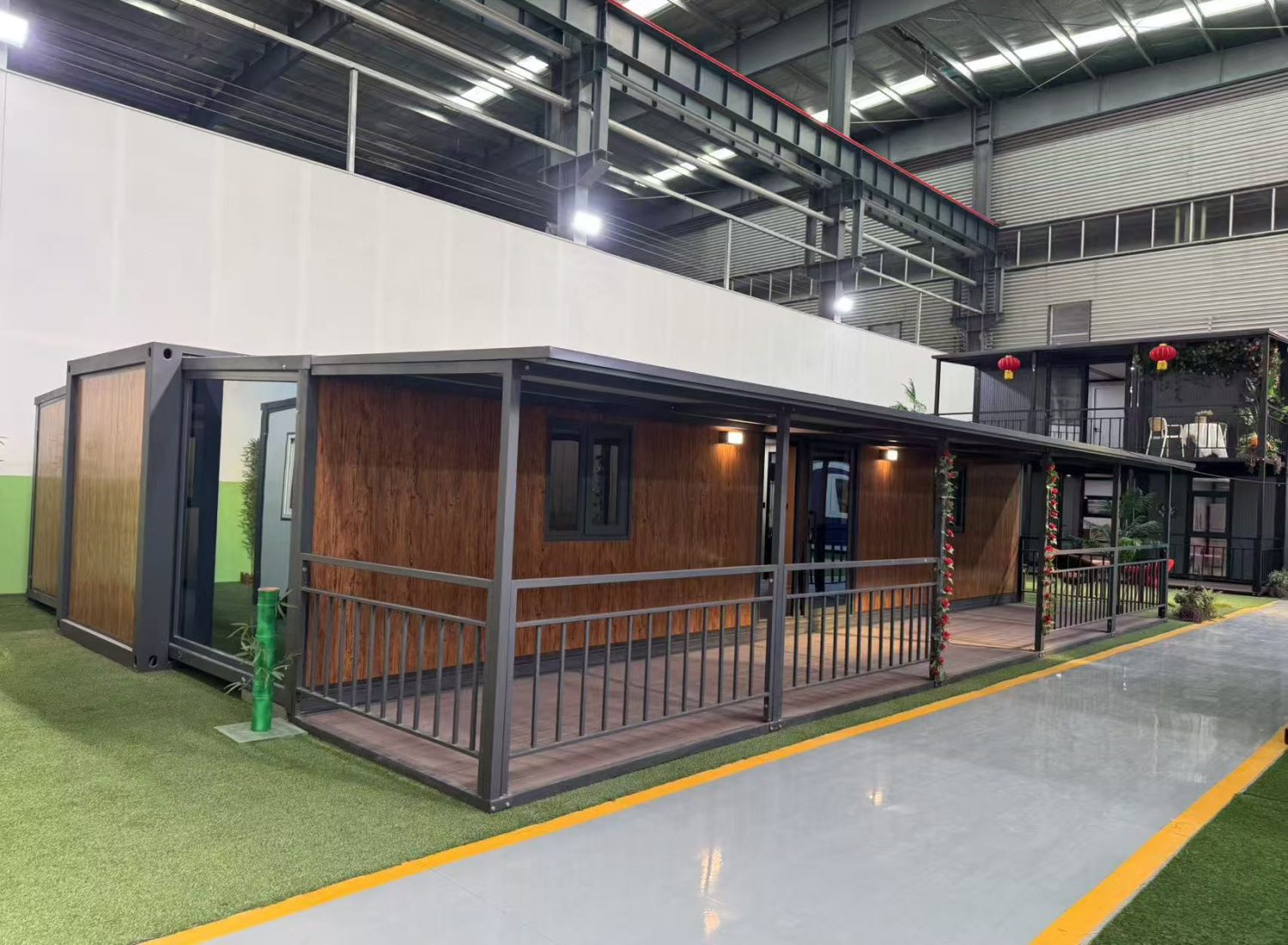 Container Cabin with Covered Veranda