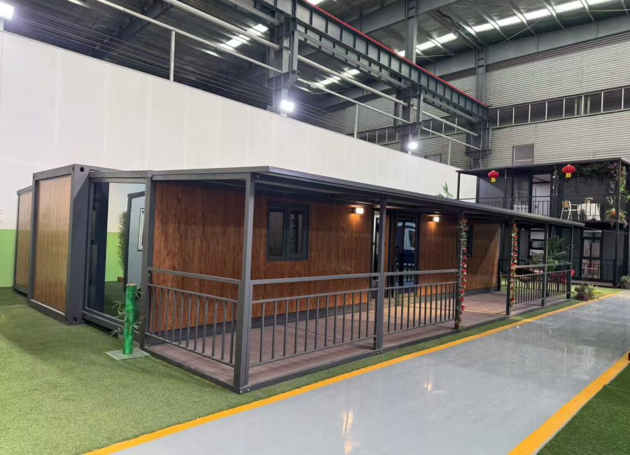 Container Cabin with Covered Veranda
