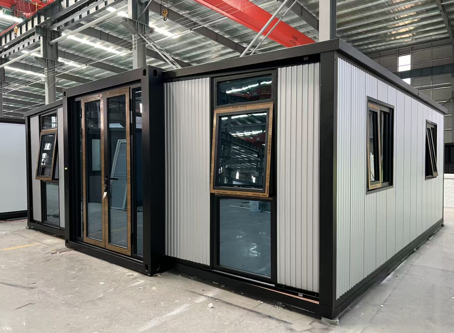 Grey-Clad Portable Container Room