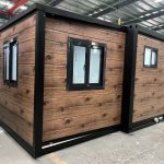 Wood-Look Portable Modular Cabin - factory reference photo 1