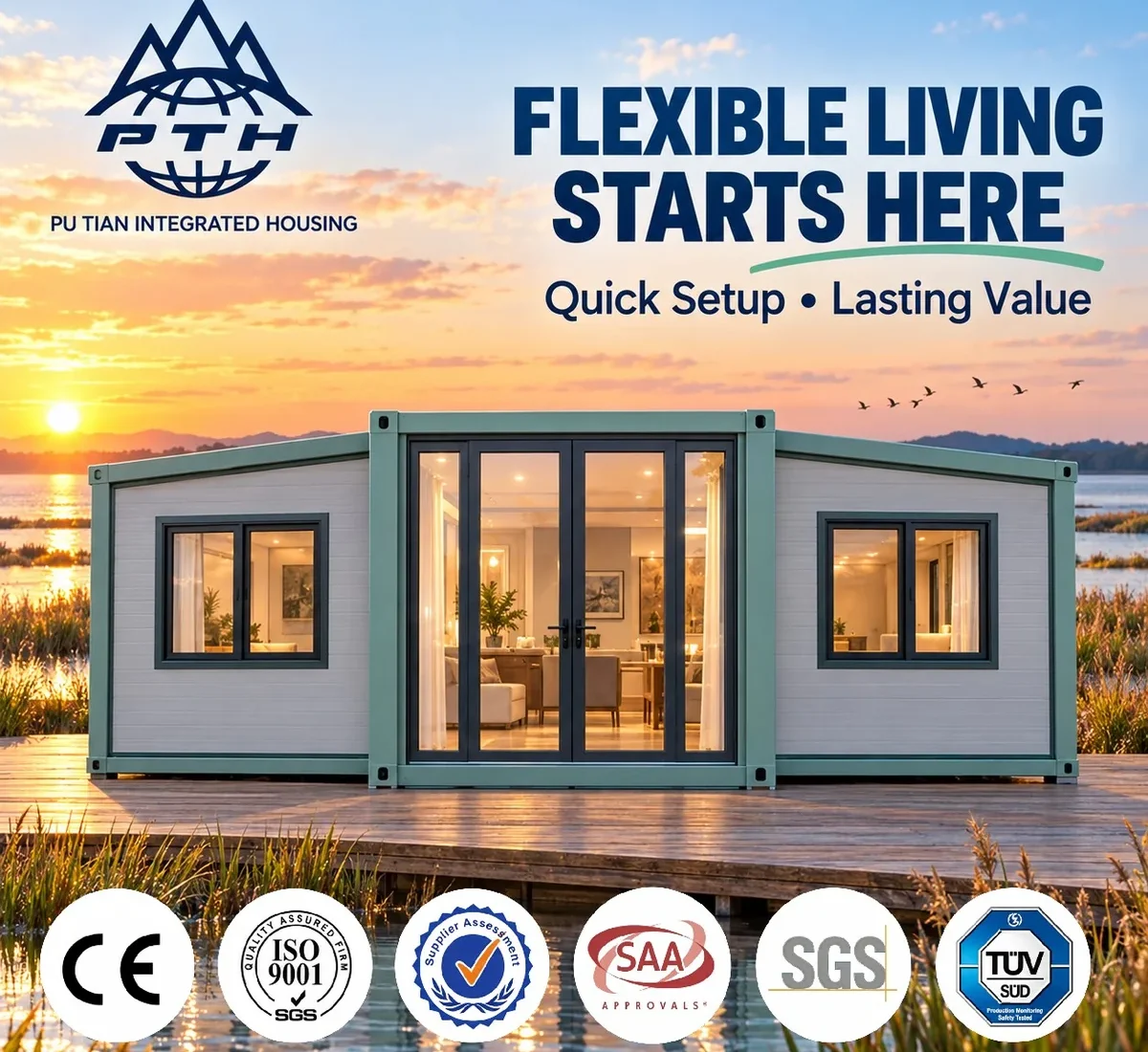 20FT Double-Wing Expandable Camping House