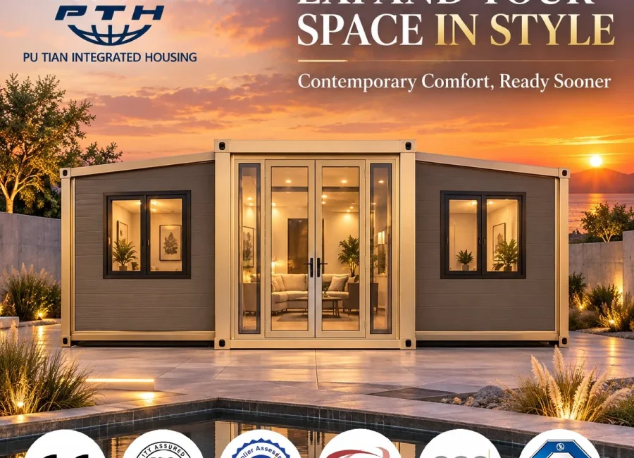 20FT Double-Wing Expandable House for Site Office