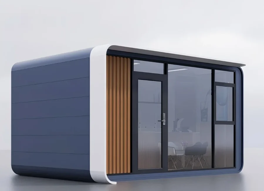 Compact Apple Cabin Office Pod
