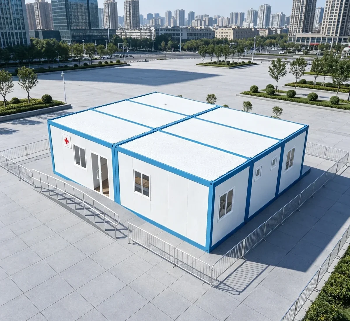 Modular Folding House for Clinic or Site Use