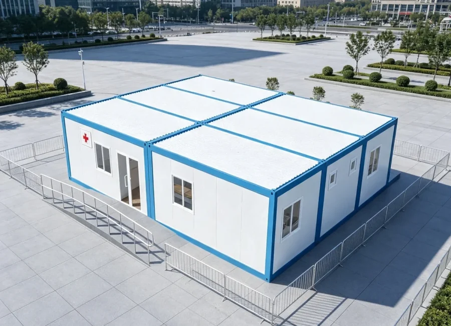 Modular Folding House for Clinic or Site Use